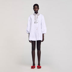 Sandro Women Mini dress with lace detail