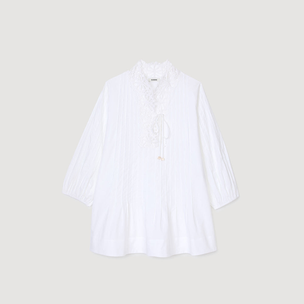 Sandro Women Mini dress with lace detail