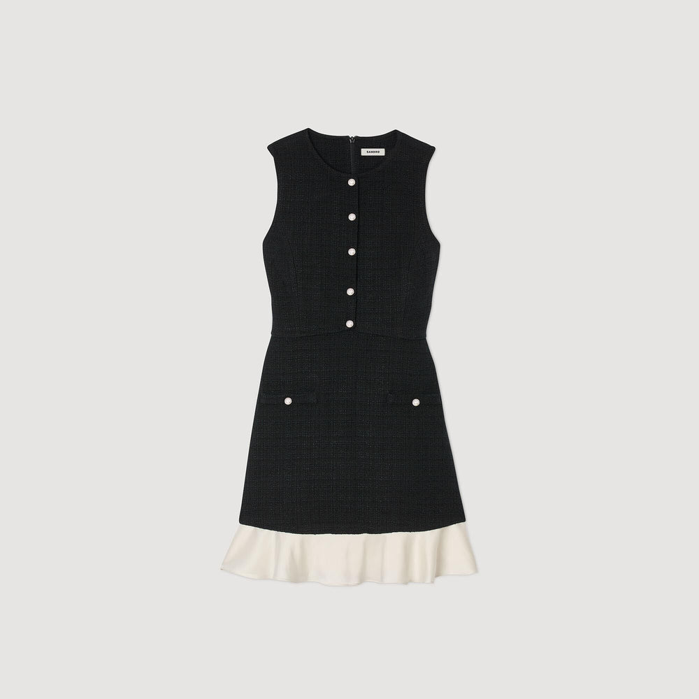 Sandro Women Two-tone tweed mini dress