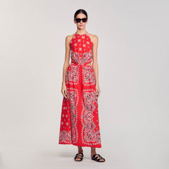 Sandro Women Bandana-print maxi dress