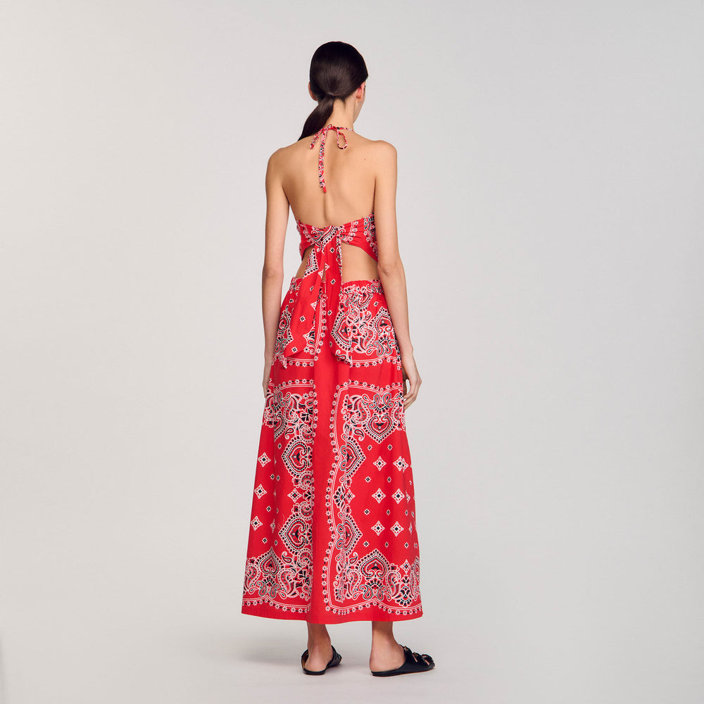 Sandro Women Bandana-print maxi dress