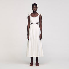 Sandro Women Lace trim maxi dress