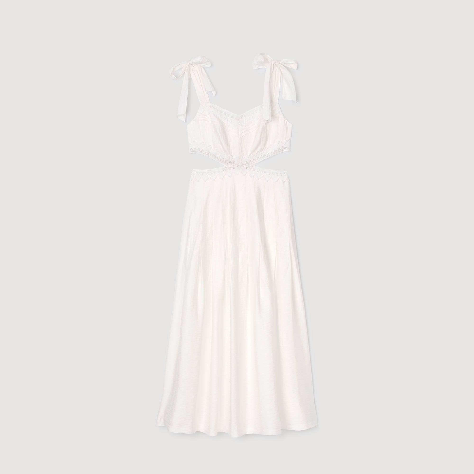 Sandro Women Lace trim maxi dress