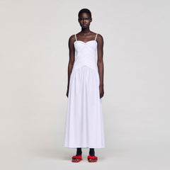 Sandro Women Draped bustier maxi dress