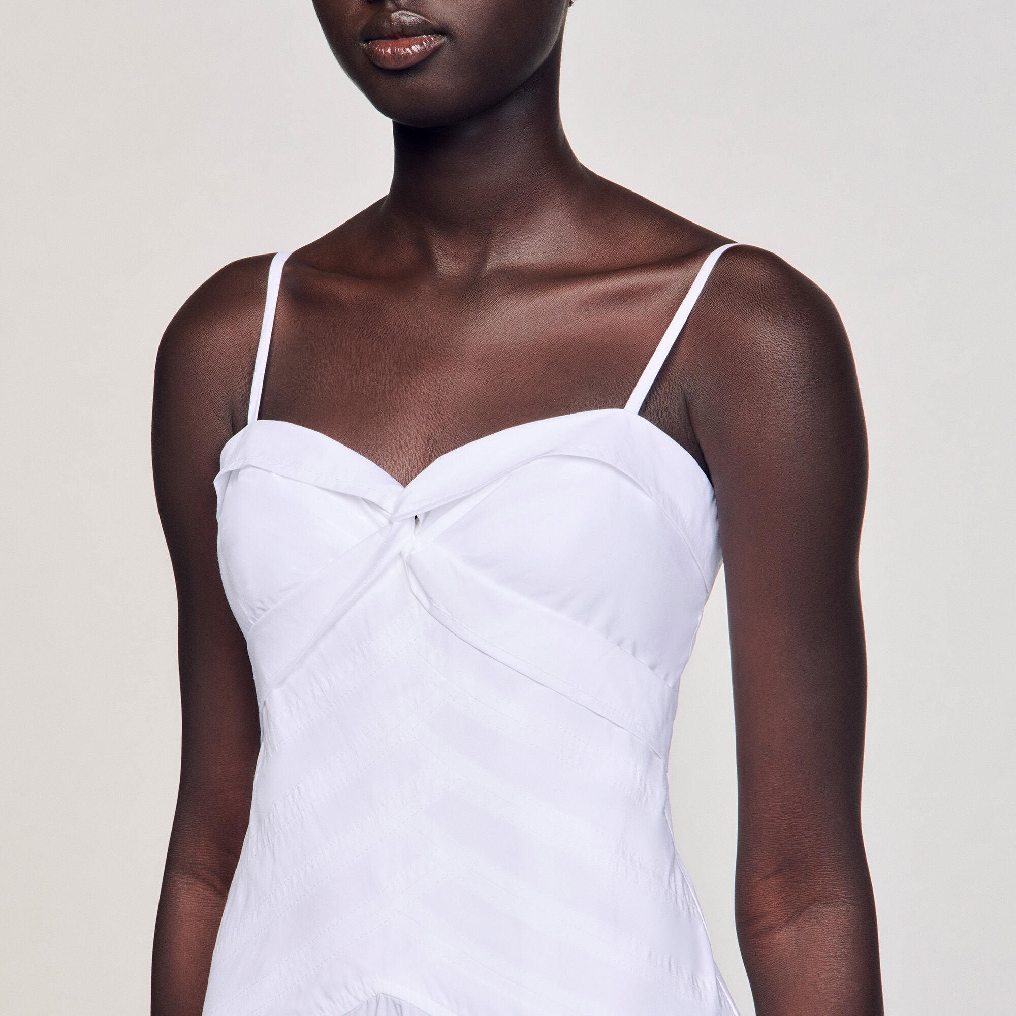 Sandro Women Draped bustier maxi dress
