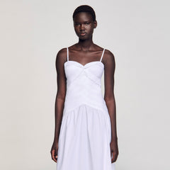 Sandro Women Draped bustier maxi dress