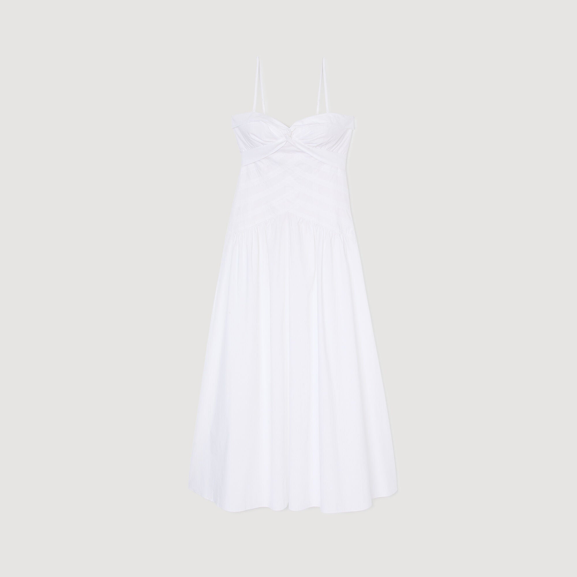 Sandro Women Draped bustier maxi dress
