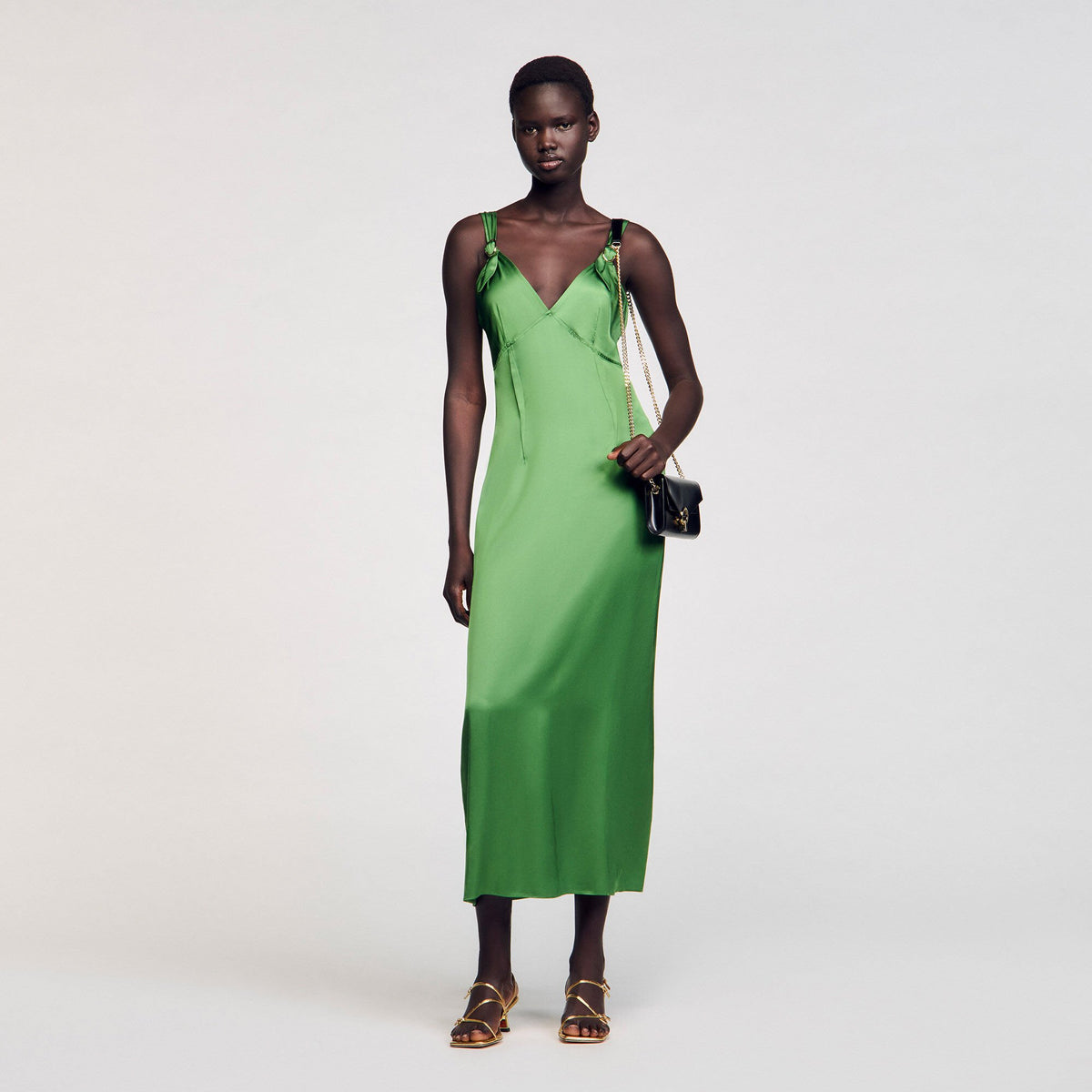 Sandro Women Fluid satin-effect dress