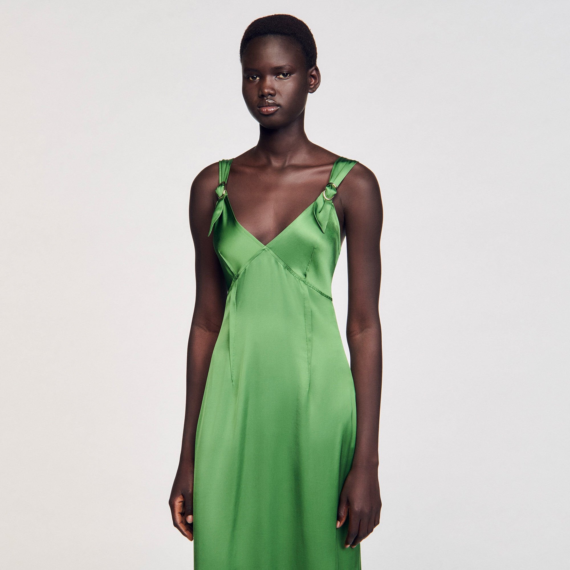Sandro Women Fluid satin-effect dress