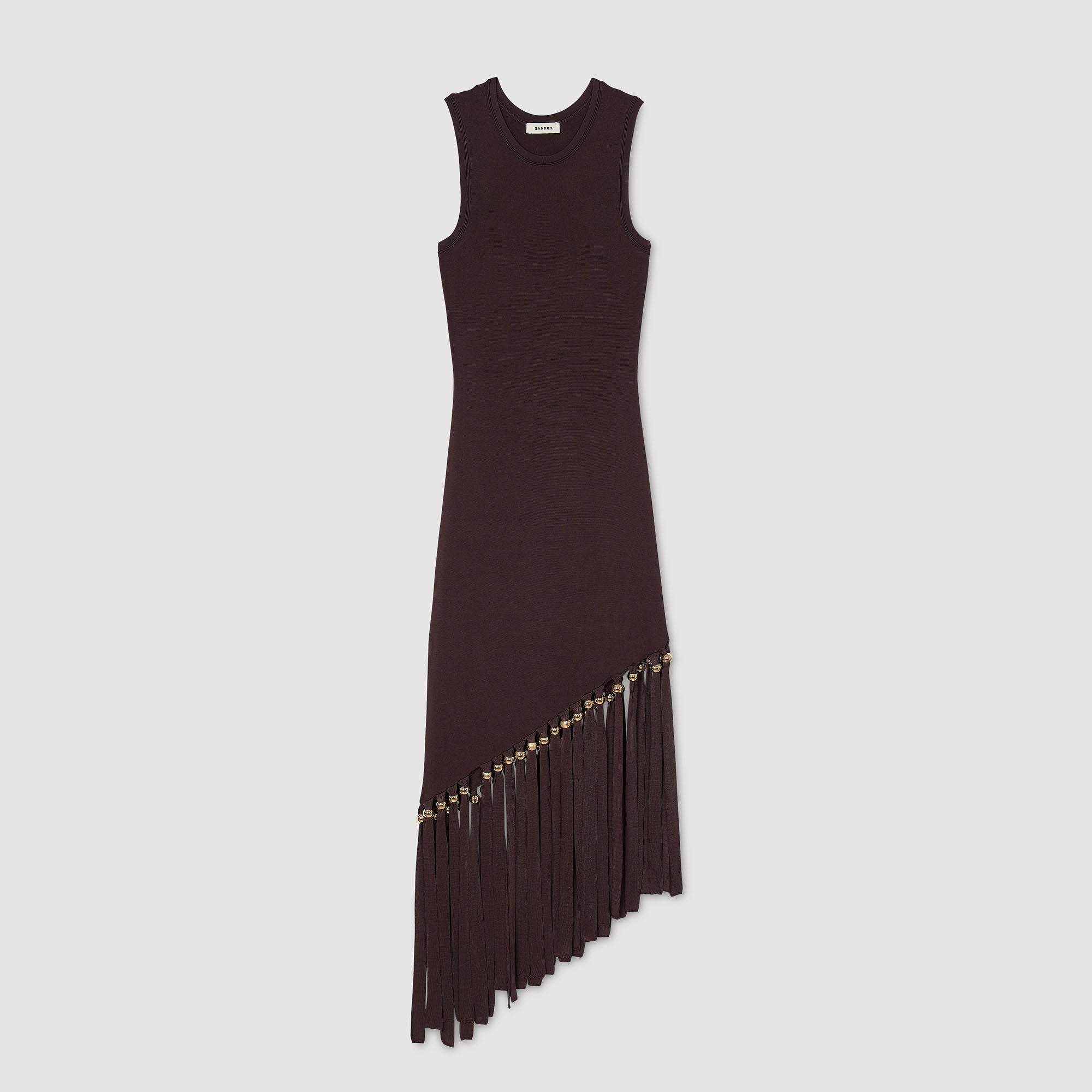 Sandro Women Fringed and beaded maxi dress