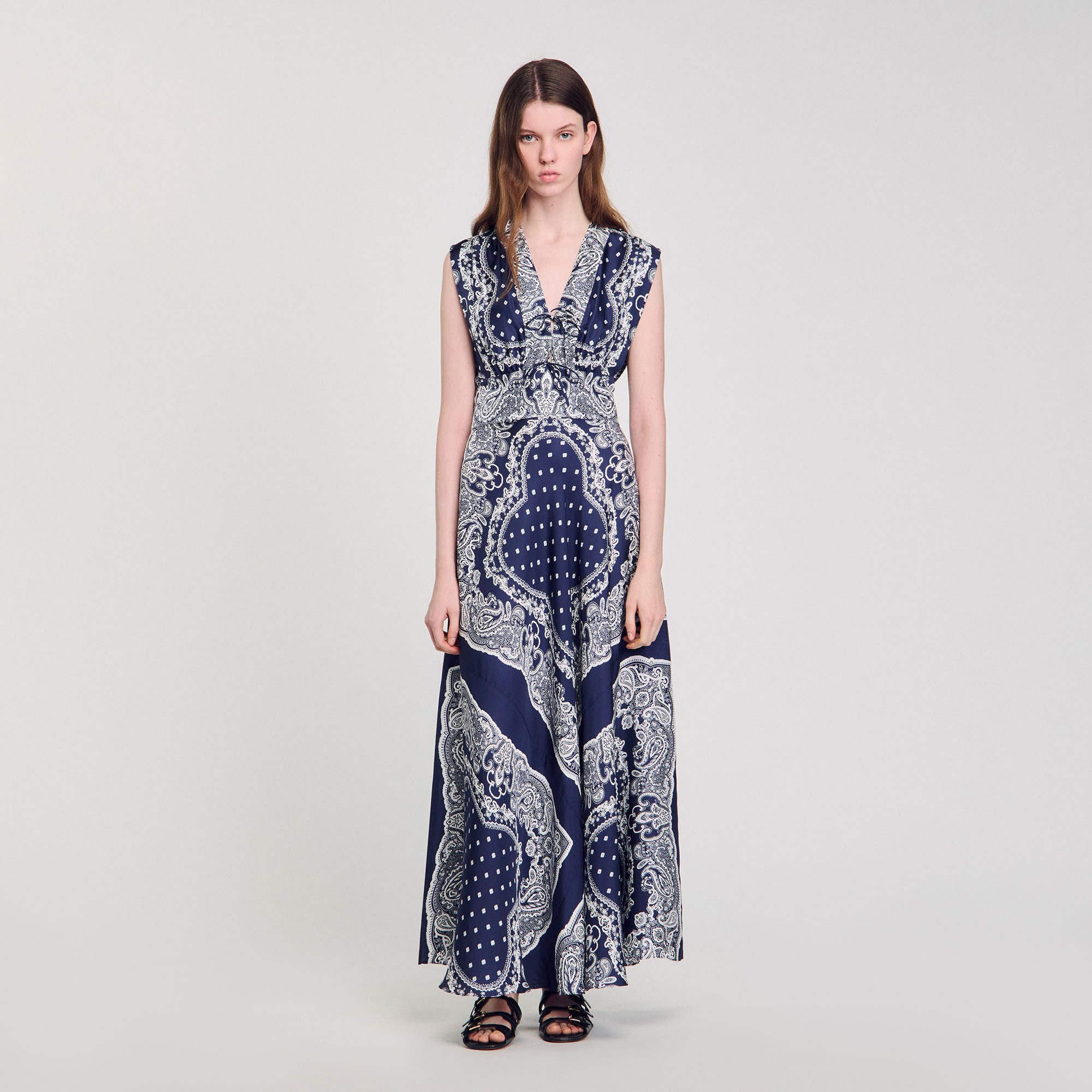 Sandro Women Bandana-print maxi dress