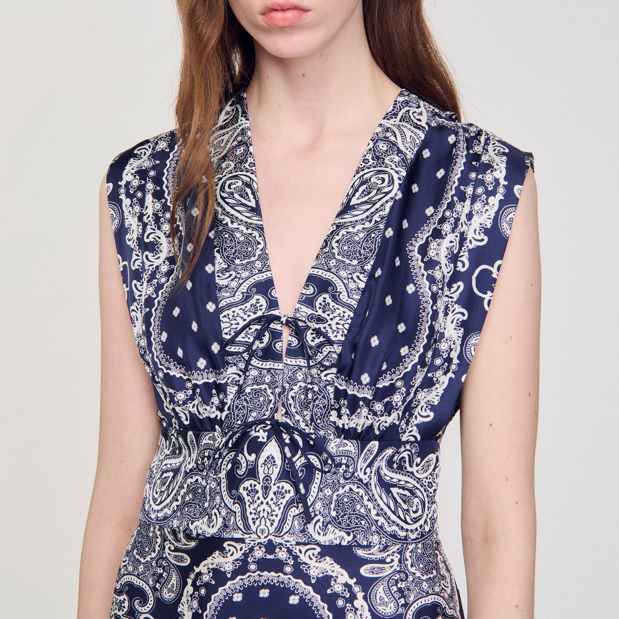Sandro Women Bandana-print maxi dress