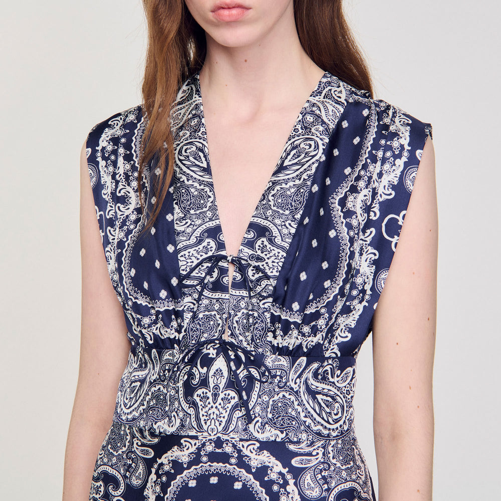 Sandro Women Bandana-print maxi dress