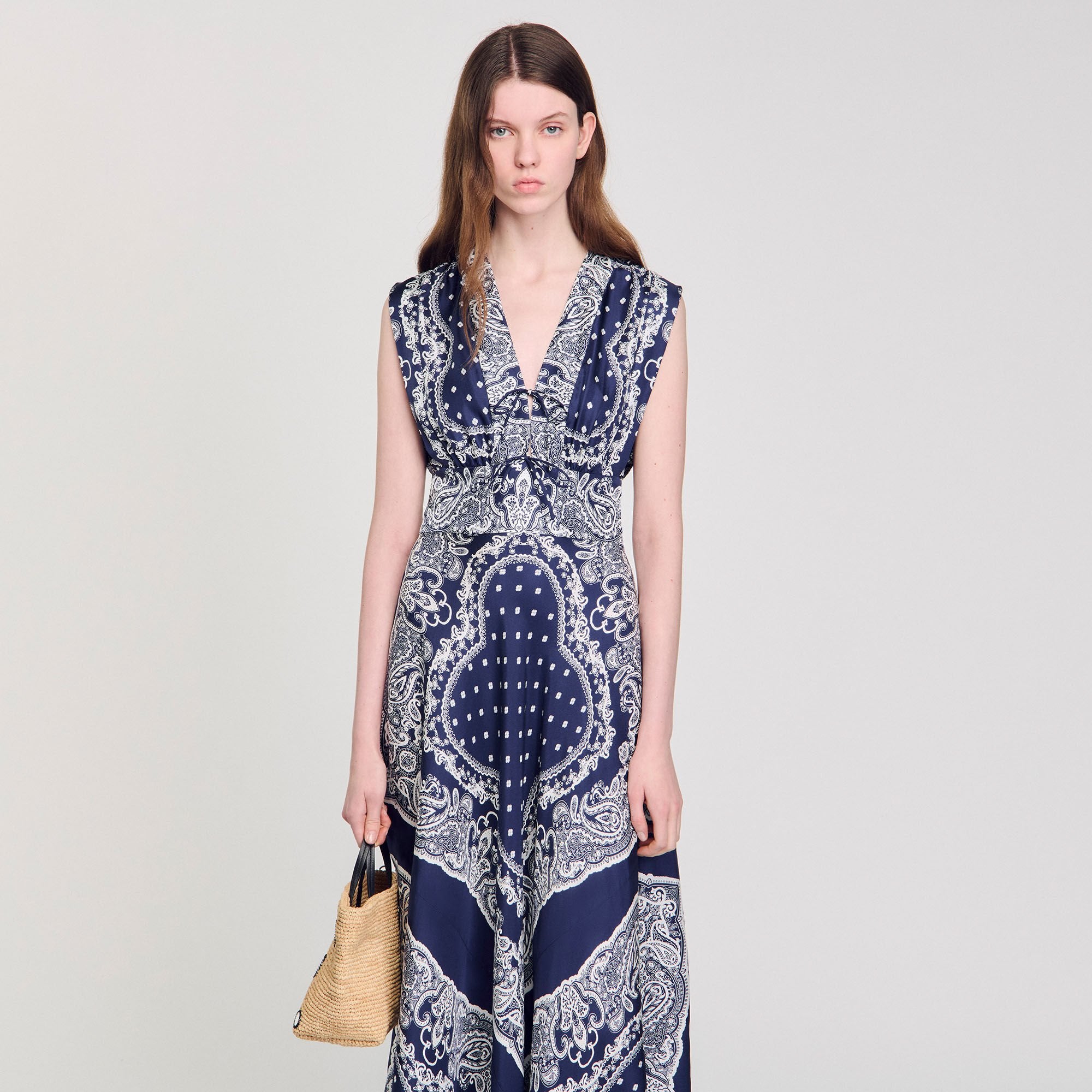 Sandro Women Bandana-print maxi dress