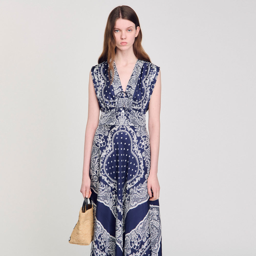 Sandro Women Bandana-print maxi dress