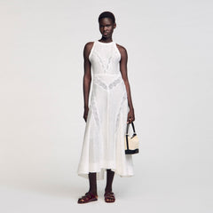 Sandro Women Lace trim maxi dress
