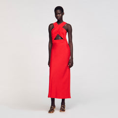 Sandro Women Maxi wraparound dress