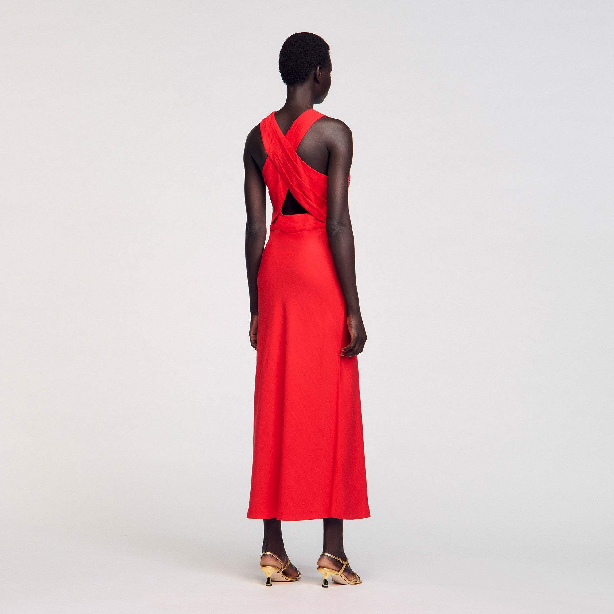 Sandro Women Maxi wraparound dress