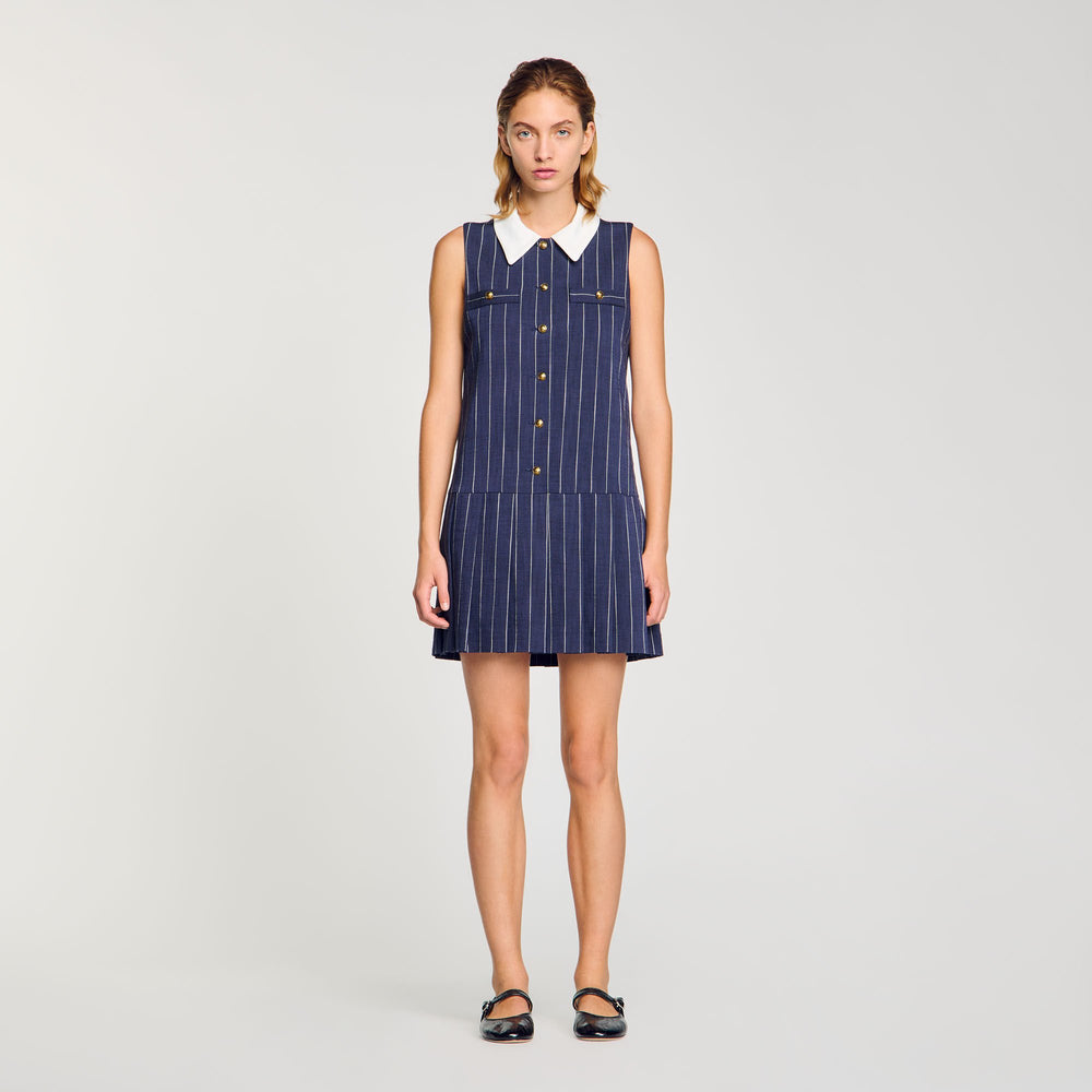 Sandro Women Mini striped dress
