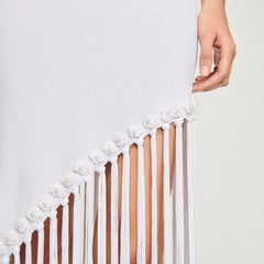 Sandro Women Fringed crochet dress