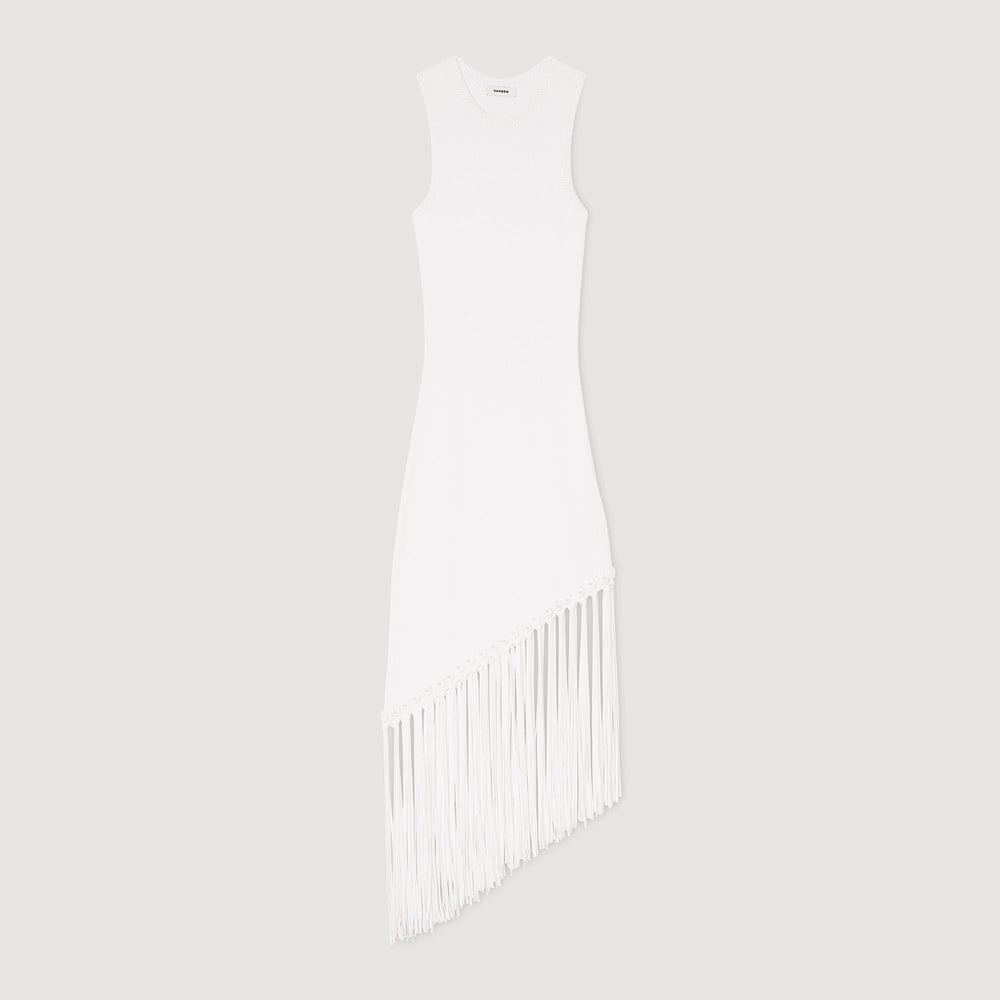 Sandro Women Fringed crochet dress