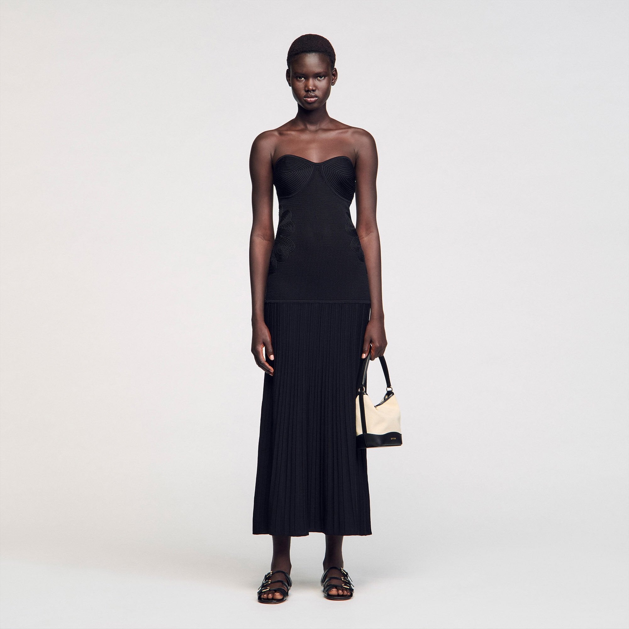 Sandro Women Bustier knit dress