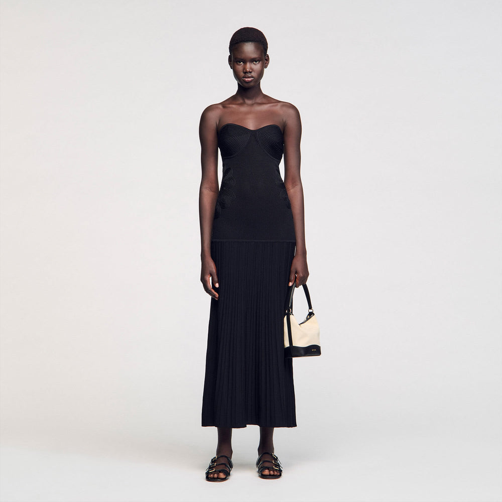 Sandro Women Bustier knit dress