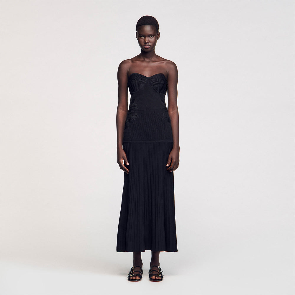 Sandro Women Bustier knit dress
