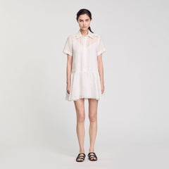 Sandro Women Mini dress with lace details
