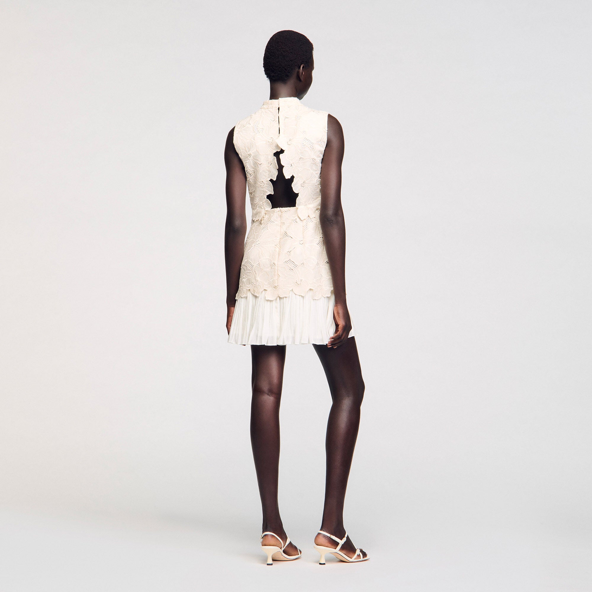 Sandro Women Mini guipure dress