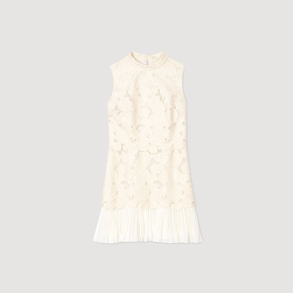 Sandro Women Mini guipure dress