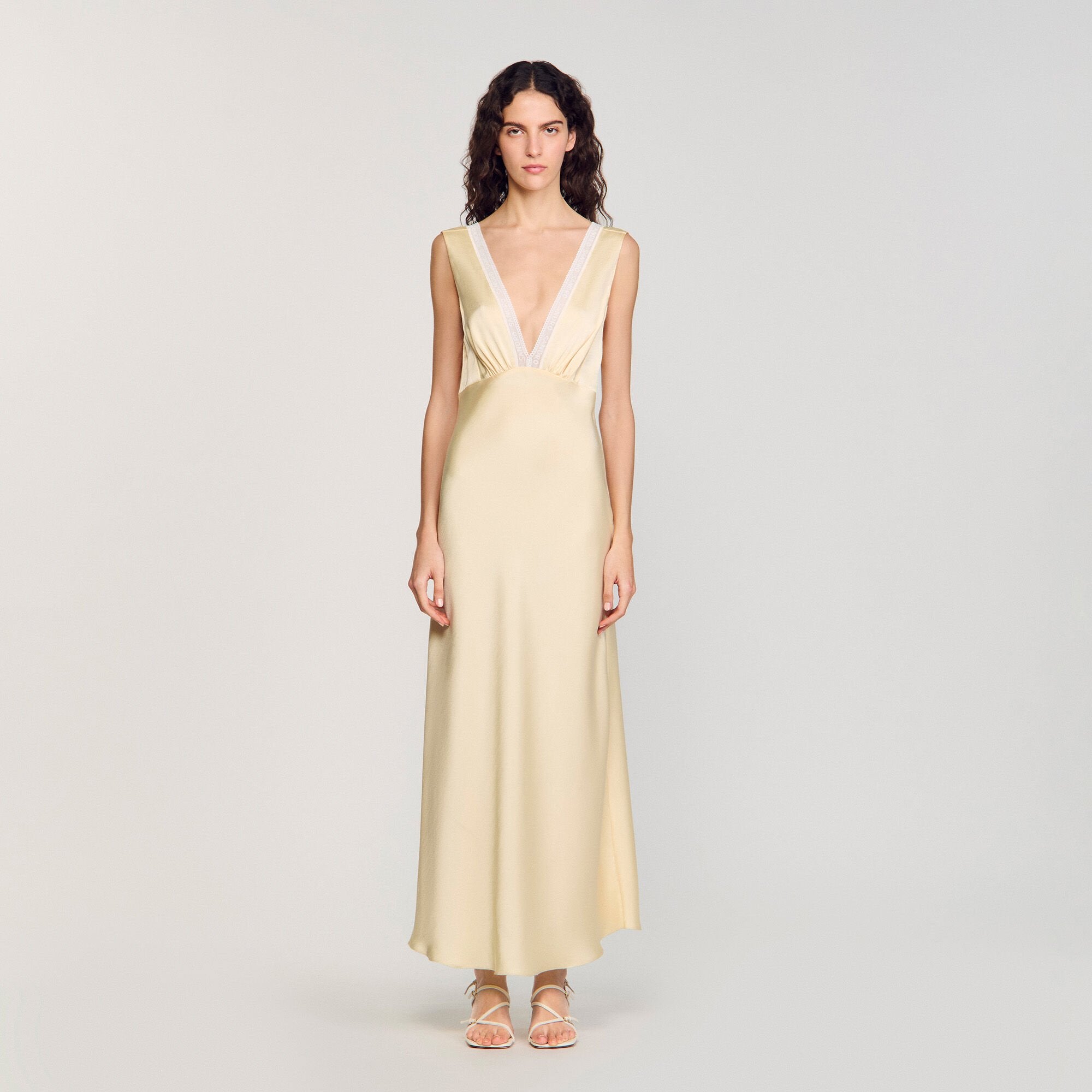 Sandro Women Satin-effect maxi dress