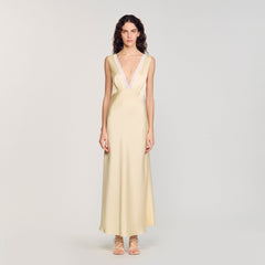 Sandro Women Satin-effect maxi dress