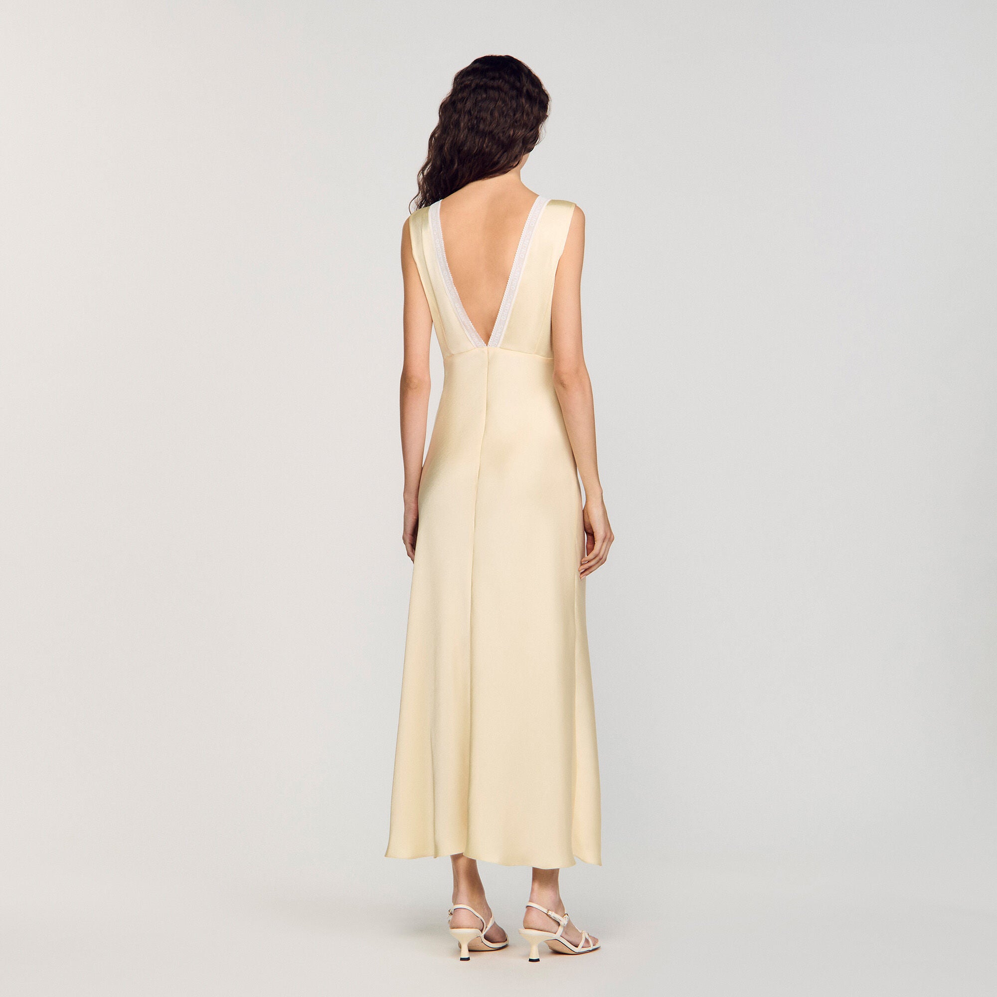 Sandro Women Satin-effect maxi dress