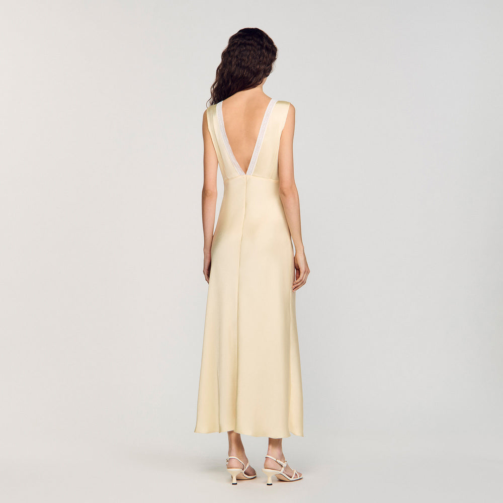 Sandro Women Satin-effect maxi dress