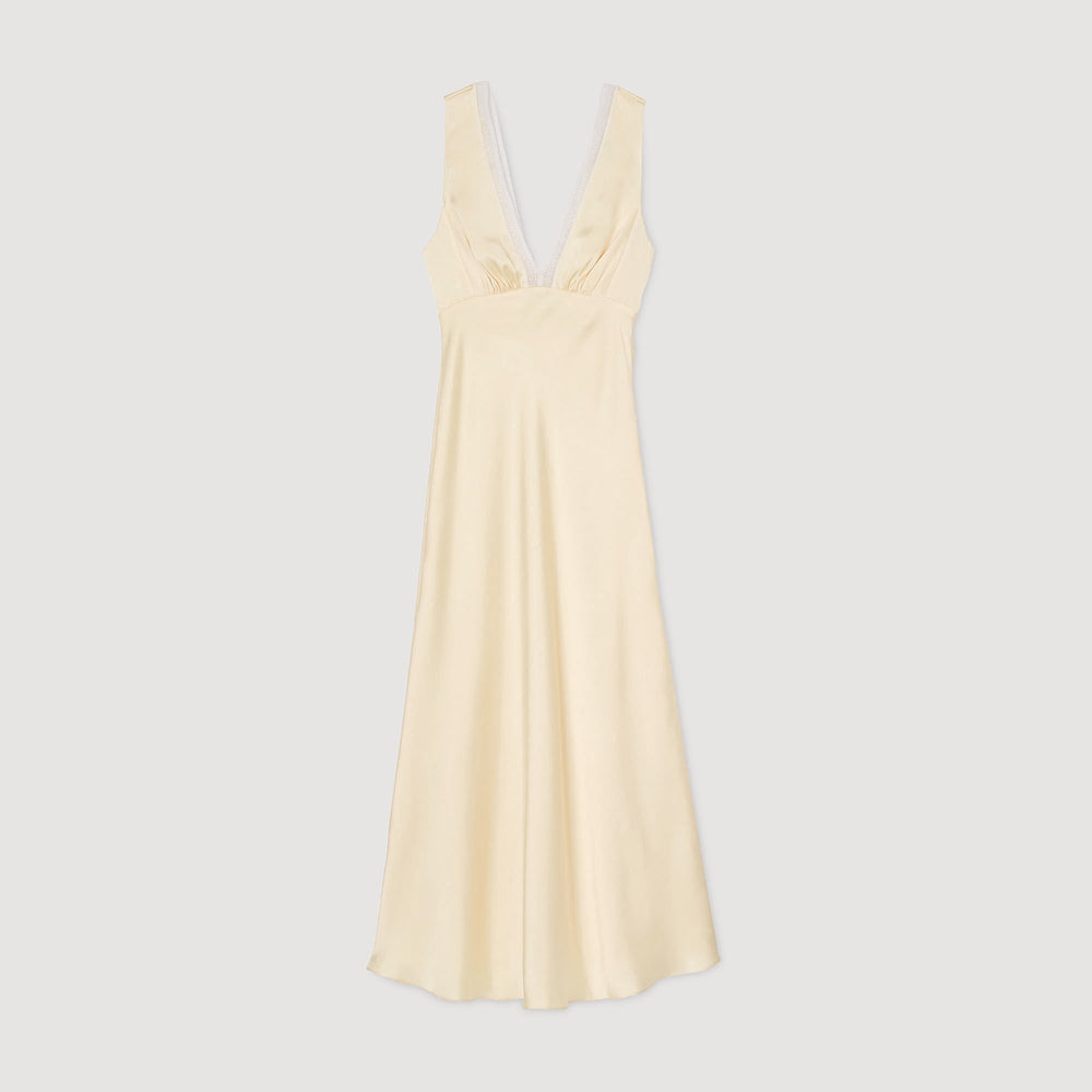 Sandro Women Satin-effect maxi dress