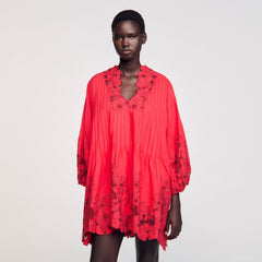 Sandro Women Mini dress with floral details