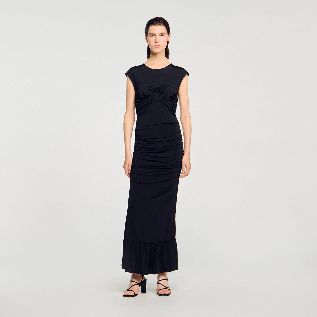 Sandro Women Draped maxi dress