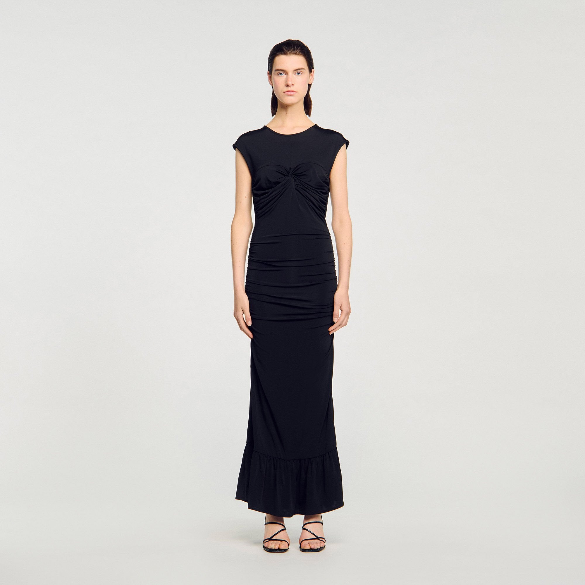 Sandro Women Draped maxi dress