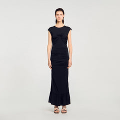 Sandro Women Draped maxi dress