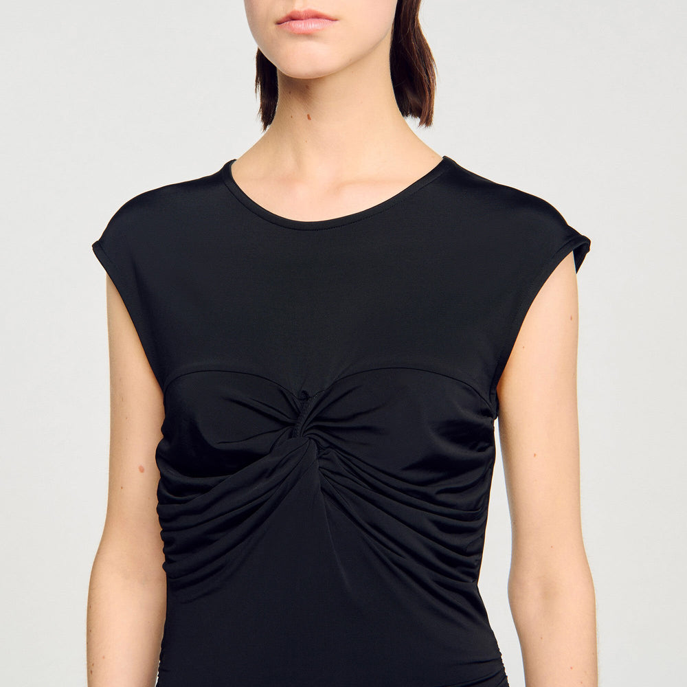 Sandro Women Draped maxi dress
