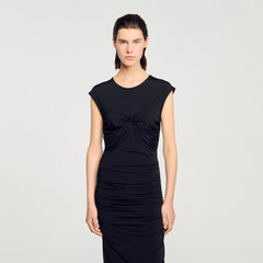 Sandro Women Draped maxi dress