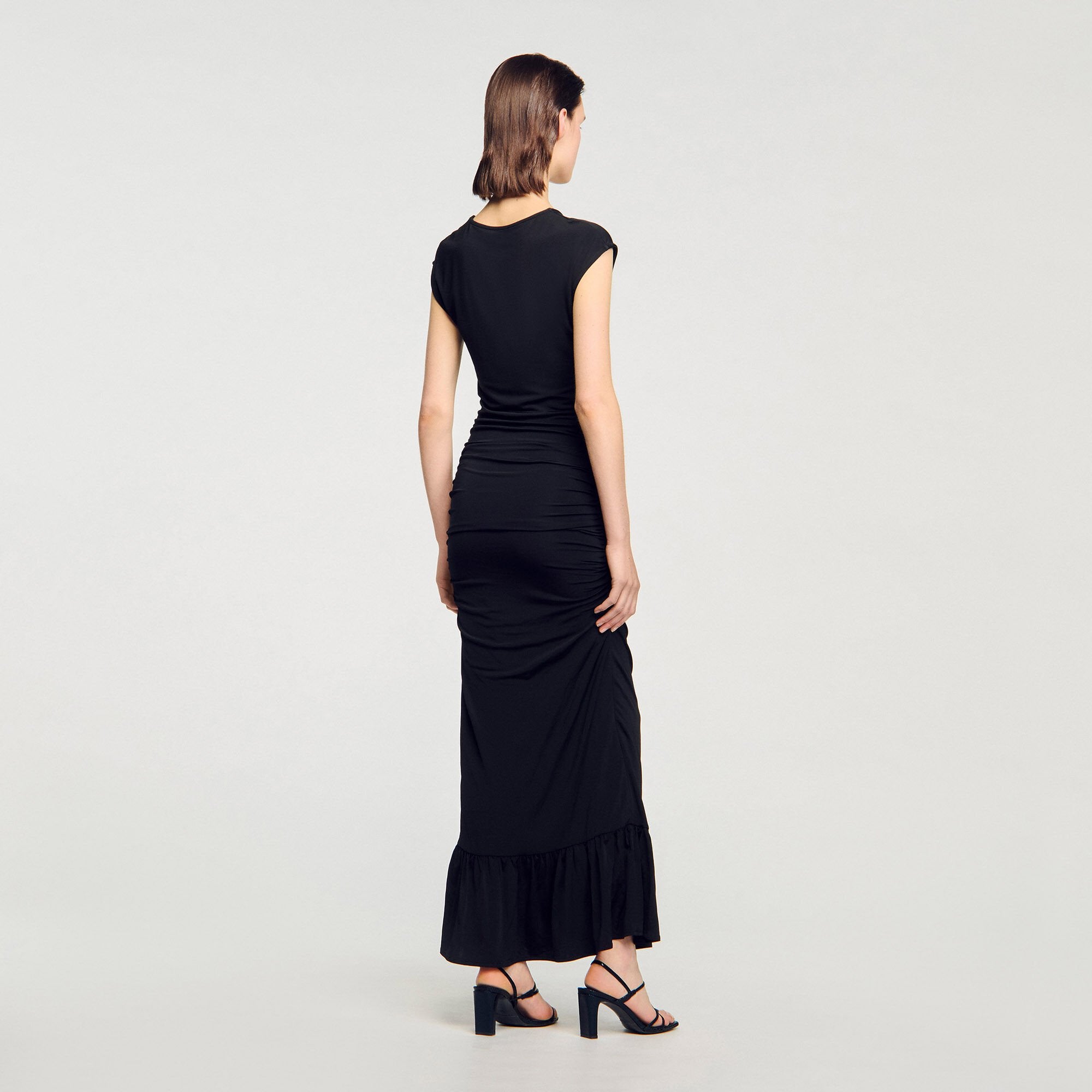 Sandro Women Draped maxi dress