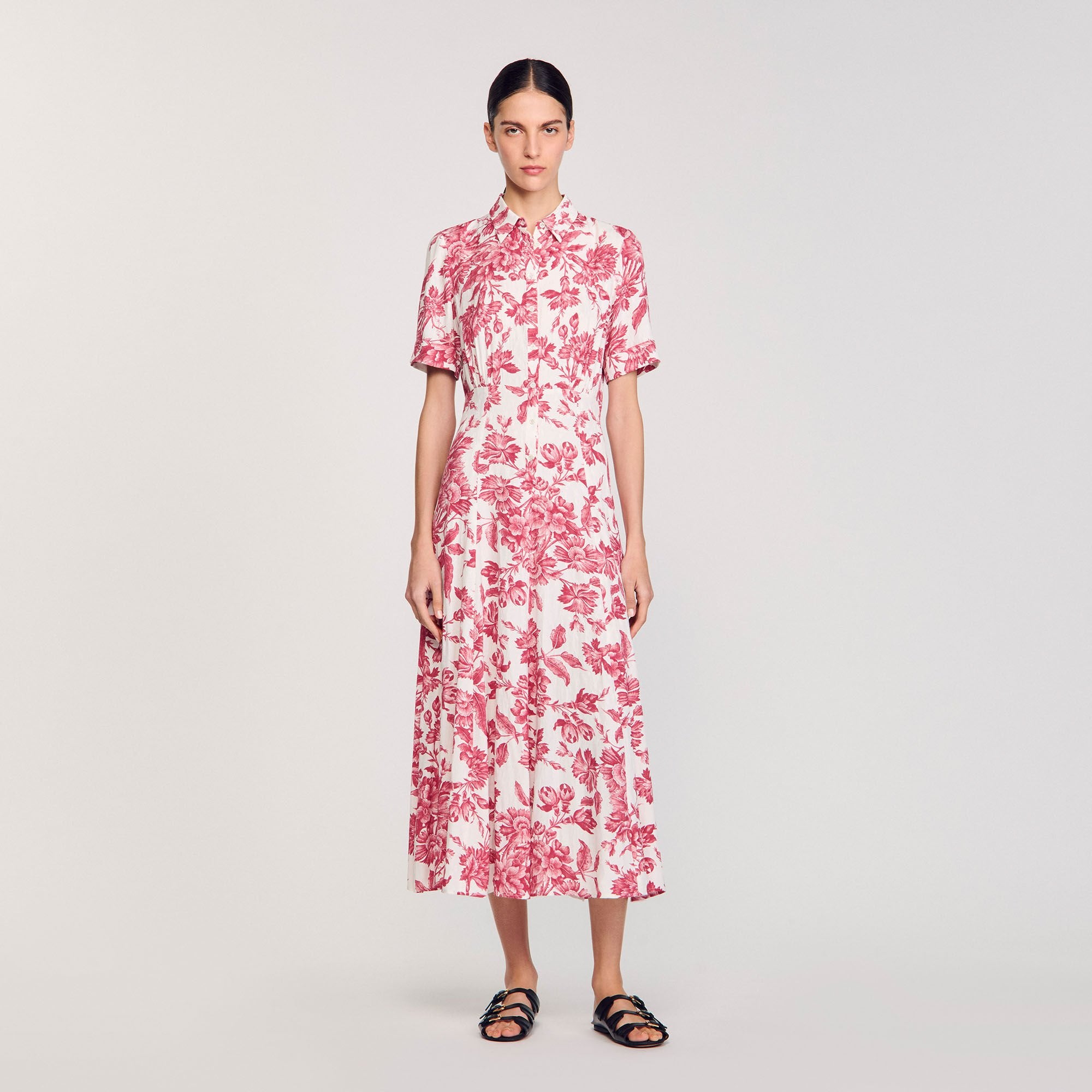 Sandro Women Floral patterned maxi dress