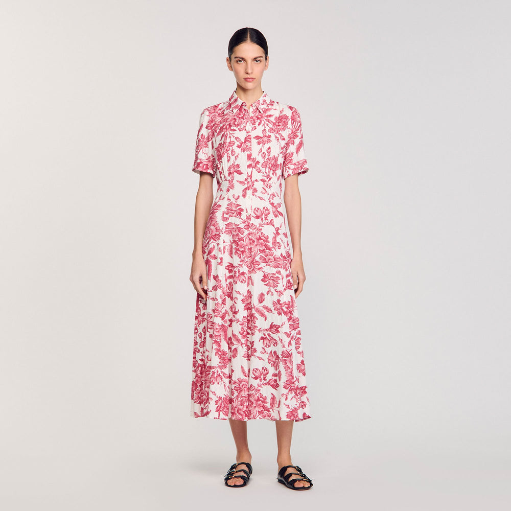 Sandro Women Floral patterned maxi dress