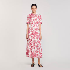 Sandro Women Floral patterned maxi dress