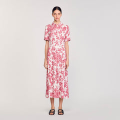 Sandro Women Floral patterned maxi dress