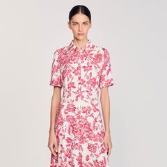 Sandro Women Floral patterned maxi dress