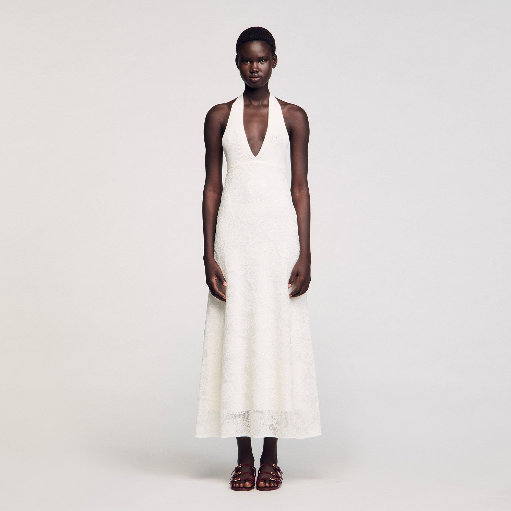 Sandro Women Maxi knit dress