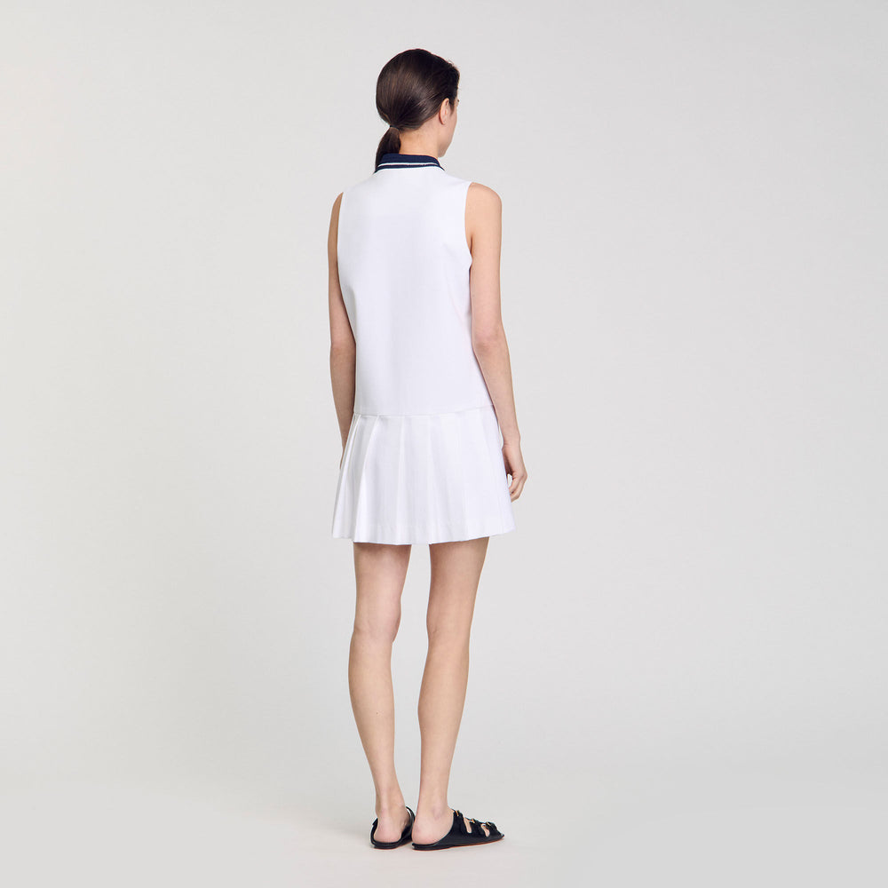 Sandro Women Mini dress with contrasting collar